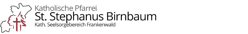 Kopgrafik der Homepage der Pfarrei St. Stephanus Birnbaum