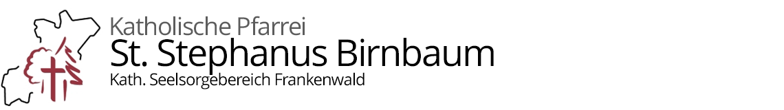 Kopgrafik der Homepage der Pfarrei St. Stephanus Birnbaum